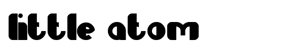 Little Atom font preview
